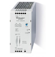 Импульсный источник питания; вход 110...250В AC/DC; выход 24В DC, 240Вт; Компенсация реактивной мощности; ширина 60мм  782E12302414PAS  Finder