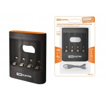 Устройство зарядное 36044 (3600 mA 4 слота АА/ААА 4 кан.USB)  SQ1702-0100  TDM