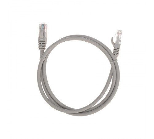Патч-корд U/UTP CAT 6, RJ45-RJ45, 26AWG, LSZH, серый, 1м REXANT  02-0290-1  REXANT