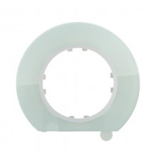 Рамка круглая оконечная для построения неогранич. кол-ва постов из натурального светлого стекла LK Vintage  889211-1  Ecoplast