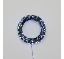 Гирлянда светодиодная Роса с контроллером 50м, 500LED, БЕЛЫЙ, IP20, 230В, зеленый провод  303-285  NEON-NIGHT