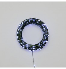 Гирлянда светодиодная Роса с контроллером 50м, 500LED, БЕЛЫЙ, IP20, 230В, зеленый провод  303-285  NEON-NIGHT