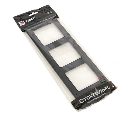 Стокгольм Рамка 3-м черн. EKF PROxima  EAM-G-302-30  EKF