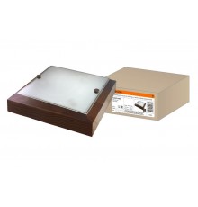 Светильник для ЖКХ невлагозащищенный декоративный под лампу НПБ 02-2х40-121 УХЛ4 "Киото-1" венге 2х40 Вт IP20 (270х270х75) TDM  SQ0303-0406  TDM