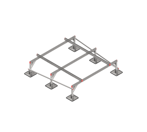 Опорная конструкция для установки оборудования TECHNORAPTOR STEELFOOT 2000х2000  KM-TR-STF-SSEI-2000-2000  КМ - профиль
