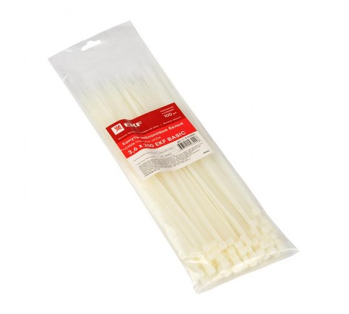 Хомут нейлоновый 3,6х250 (уп./100шт) EKF Simple  plc-c-3.6x250  EKF