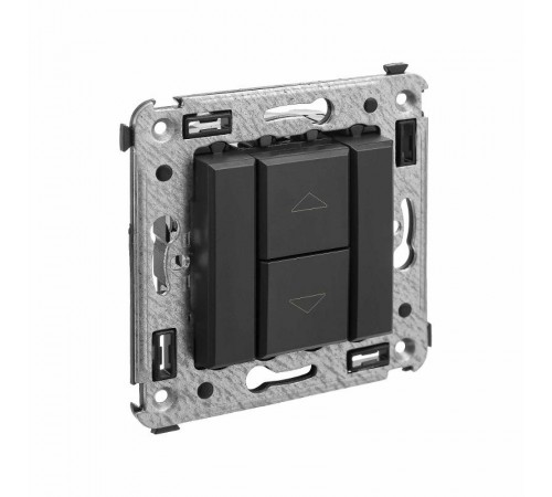 Механизм управления рольставней в стену, "Avanti", "Черный матовый"  4412183  DKC