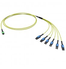 Оптическая разветвительная сборка 12ОВ 9/125 OS2, 1xMTP PRO(12)/6хLC-UPC Duplex Uniboot, тип полярности - прямая (Tx-->Rx), 2м(предустановленная конфи