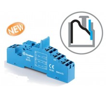 Розетка с безвинтовыми клеммами Push-in для реле 40.31; применяются модули 99.02, 86.03; в комплекте металлическая клипса 095.71  95P3SMA  Finder