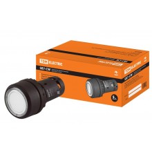 Кнопка SB7-CW3161-24V(LED) d22мм 1з белая  SQ0746-0024  TDM