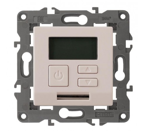 14-4111-02 Терморегулятор универс. 230В-Imax16А, IP20, Эра Elegance, сл.кость  Б0034376  ЭРА