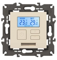 14-4111-02 Терморегулятор универс. 230В-Imax16А, IP20, Эра Elegance, сл.кость  Б0034376  ЭРА