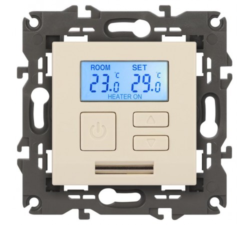 14-4111-02 Терморегулятор универс. 230В-Imax16А, IP20, Эра Elegance, сл.кость  Б0034376  ЭРА