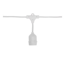 Белт-Лайт 10 м, белый каучук, шаг 50 см, 20 подвесных патронов, IP44  331-336  NEON-NIGHT