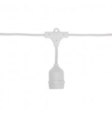 Белт-Лайт 10 м, белый каучук, шаг 50 см, 20 подвесных патронов, IP44  331-336  NEON-NIGHT