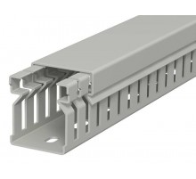 Распределительный кабельный канал LK4 30x25x2000 мм (ПВХ,серый) (LK4 30025)  6178005  OBO Bettermann