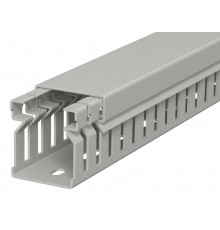 Распределительный кабельный канал LK4 30x25x2000 мм (ПВХ,серый) (LK4 30025)  6178005  OBO Bettermann