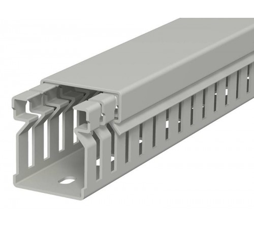 Распределительный кабельный канал LK4 30x25x2000 мм (ПВХ,серый) (LK4 30025)  6178005  OBO Bettermann