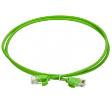 ITK Коммутационный шнур кат.6 UTP 0,5м slim язычок зел.  PC02-C06UL-D05M-SL-WT  ITK