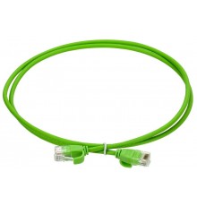 ITK Коммутационный шнур кат.6 UTP 2м slim язычок зел.  PC02-C06UL-2M-SL-WT  ITK