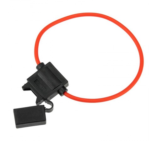 Держатель предохранителя типа стандарт прямоугольный черный  16-0421  REXANT