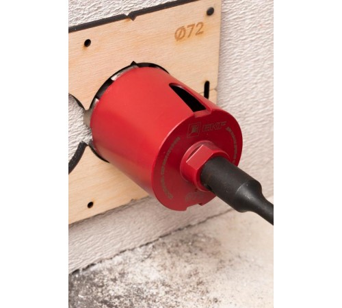 Коронка алмазная для дрелей с микроударом (верхнее пылеудаление) DCH-72MHS Micro Hit Laser M16 Professional  dch-72-mhs-m16  EKF