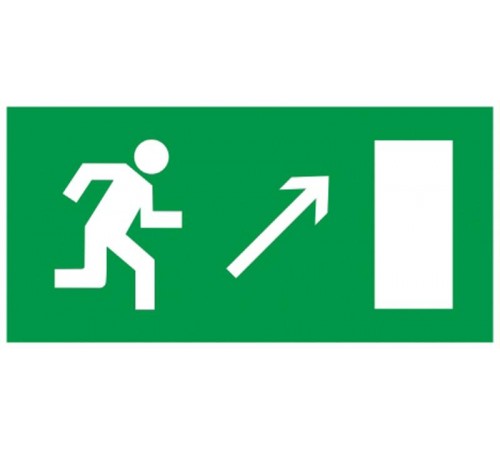 Пиктограмма (наклейка) . 100х50 мм "Напр.к эвак.вых. напр.вверх"  YPC30-105NEV-NAPRVV  IEK