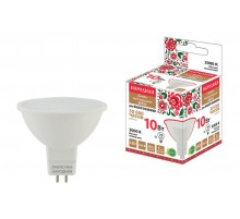 Лампа светодиодная MR16-10 Вт-230 В-3000 К-GU5,3 Народная  SQ0340-1609  TDM