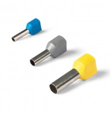 Наконечник штыревой втулочный изолированный НШВИ(2) 0,5-8 серия ЕВРО (100 шт/упак)  103243  КВТ