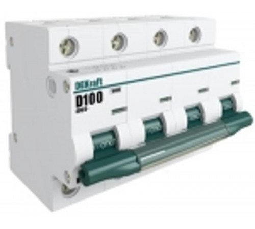 Выключатель автоматический четырехполюсный ВА-201 80А C 10кА  13011DEK  DEKraft