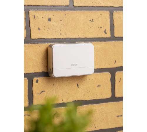 Звонок беспр. на батарейках Classic (2х1,5В АА, бел.-сер. 51 мелод. с индик. 4 ур.) EKF  DBB-D-003  EKF