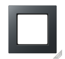 Рамка для вертикальной и горизонтальной установки, 4 поста; термопласт; матовый антрацит; A CREATION  AC584BFANM  Jung