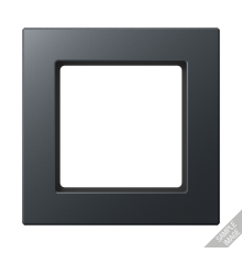 Рамка для вертикальной и горизонтальной установки, 5 постов; термопласт; матовый антрацит; A CREATION  AC585BFANM  Jung