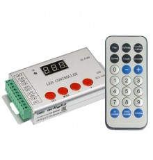 Контроллер HX-802SE-2 (6144 pix, 5-24V, SD-карта, ПДУ)  022992  Arlight