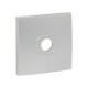 Валенсия лицевая панель розетки TV 1-местная 75Ом 5-862МГц сталь EKF PROxima   ESA00-L-027-30   EKF