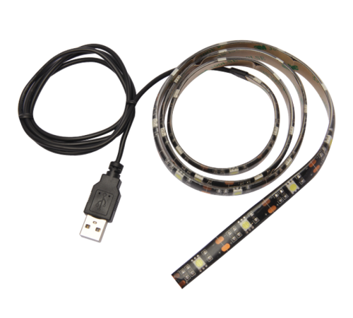 Комплект ленты светодиод. PLS-TV-USB 0.9м WH 5050/30 IP65 black PCB  2853424  Jazzway