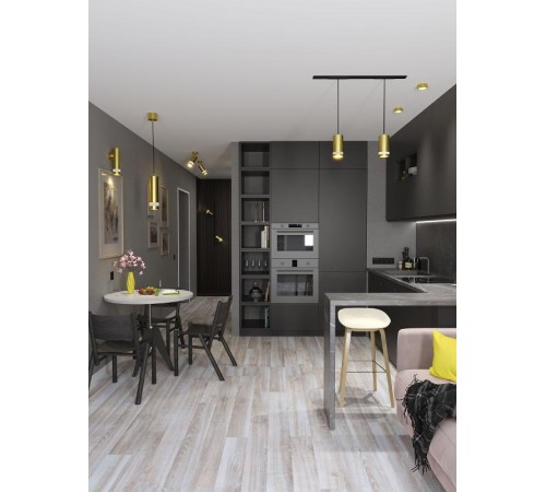 Светильник накладной под лампу GX53 золото IEK  LUPB0-GX53-1-K22  IEK