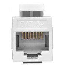 Адаптер проходной TERACOM Cat.5E неэкранированный RJ45-RJ45 тип Keystone белый  TRC-INLC-KSTN-5EUTP-WH  EKF