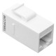 Адаптер проходной TERACOM Cat.5E неэкранированный RJ45-RJ45 тип Keystone белый  TRC-INLC-KSTN-5EUTP-WH  EKF