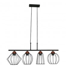 Светильник "Конти" 241 черн.муар медь НСБ 01-4х60-109 Е27  1005405026  Элетех