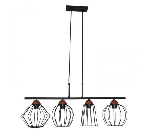 Светильник "Конти" 241 черн.муар медь НСБ 01-4х60-109 Е27  1005405026  Элетех