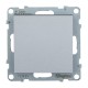 SUNO Выключатель 10АХ 250В. Безвинтовые зажимы. Цвет "Алюминий"  721301  Legrand