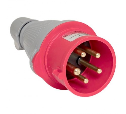 Вилка переносная 015 3Р+РЕ+N 16А 380В IP44 EKF PROXIMA  ps-015-16-380-PRO  EKF