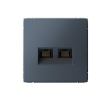 ArtGallery Грифель Розетка двойная компьютерная RJ45+RJ45, кат.6А, механизм  GAL000788  SE