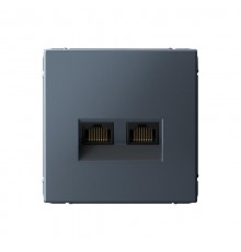 ArtGallery Грифель Розетка двойная компьютерная RJ45+RJ45, кат.6А, механизм  GAL000788  SE