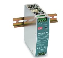 Источник питания на DIN-рейку 24 В,6.5 А,156 Вт, MEANWELL, I класс защиты, 40х125х113 мм  EDR-150-24  VARTON