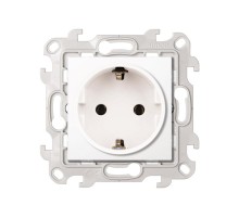 Simon 24 Белый Розетка 2К+З Schuko   2450434-030  Simon