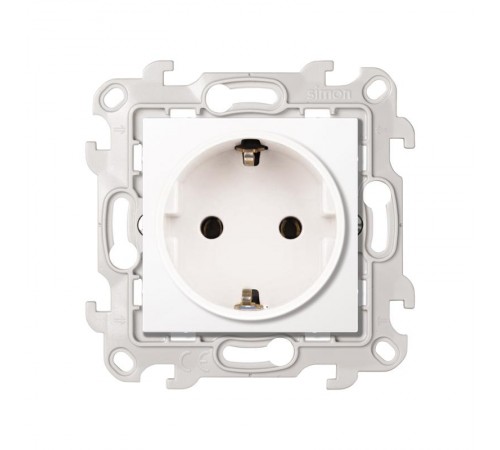 Simon 24 Белый Розетка 2К+З Schuko   2450434-030  Simon