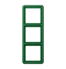 Рамка для вертикальной и горизонтальной установки ударопрочная, 3-кратная; зеленая  CD583WUGN  Jung