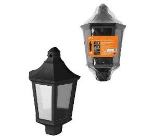 Светильник садово-парковый НБУ 06-60-003 настенный, пластик, расс. поликарбонат, черный   SQ0330-1402  TDM